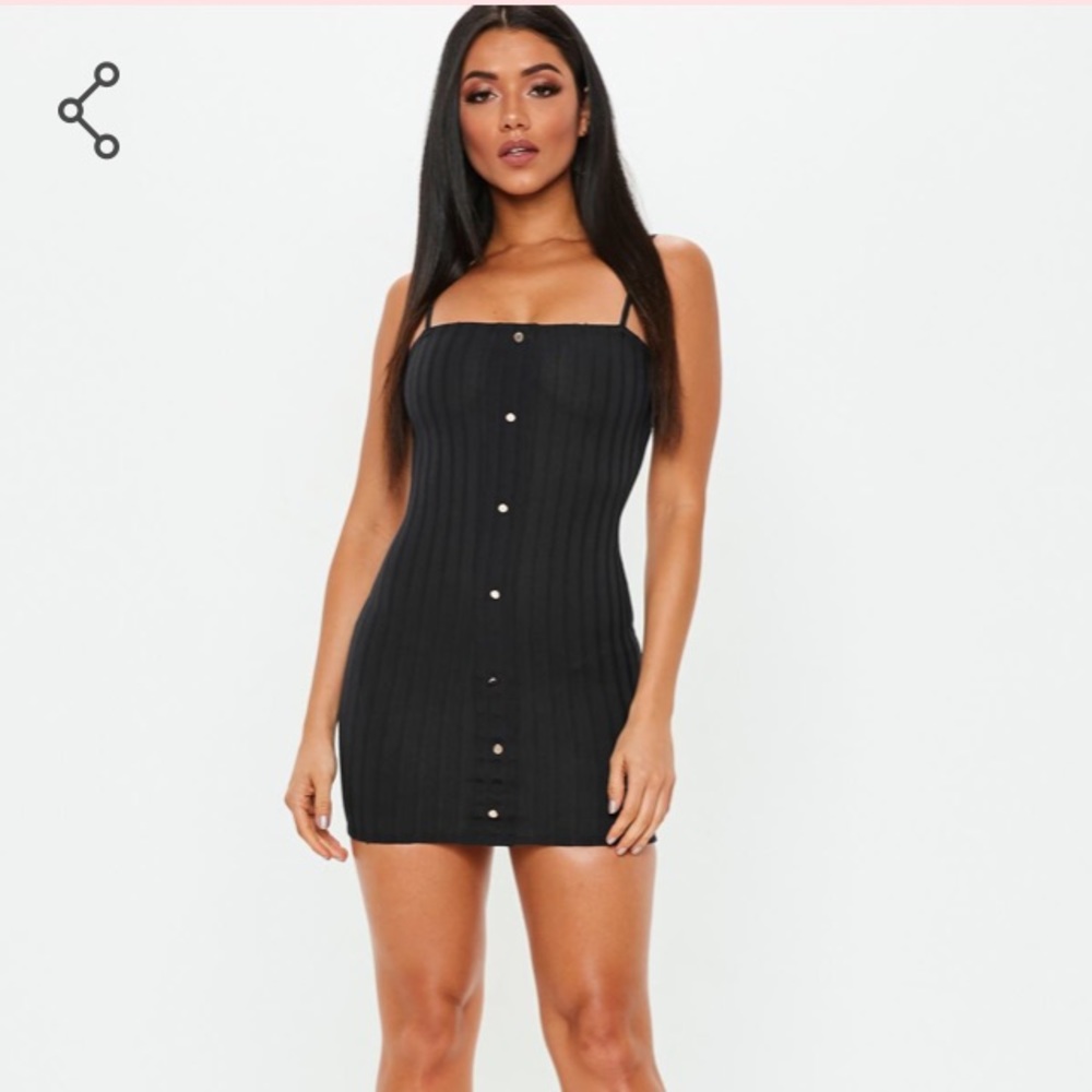 NWT black cami dress
